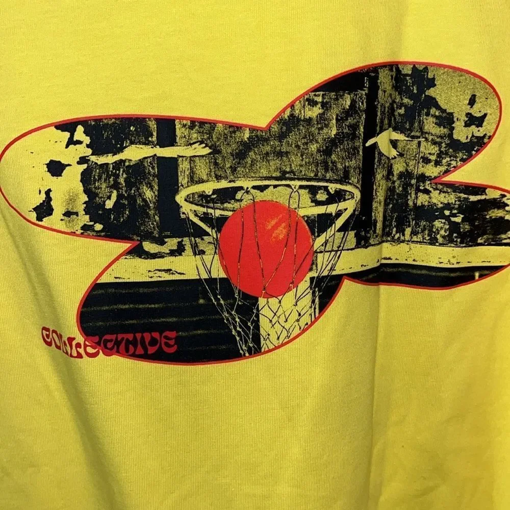 New super soft Yellow adidas photo Basketball universal sport collective T Shirt